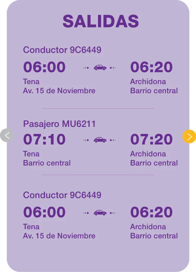 Vista previa de salidas disponibles en TravelBrou